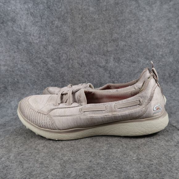 Skechers Shoes Womens 9 Casual Slip On Loafer Sneaker Wide Fit Memory Foam Comfy - Picture 4 of 14
